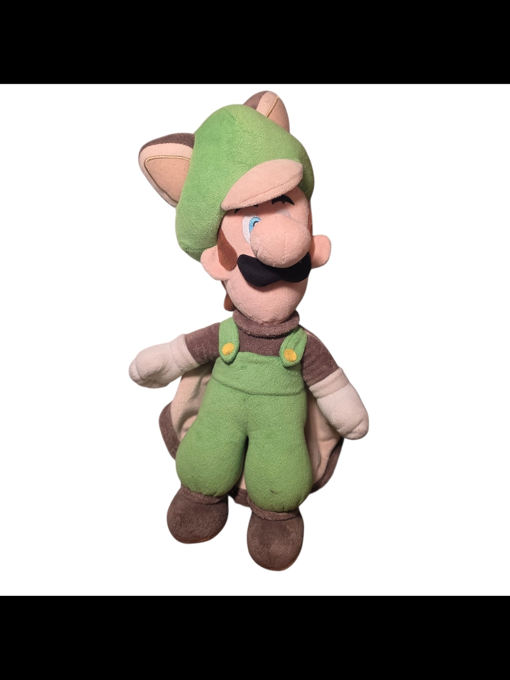 Super Mario Bros 16” Flying Squirrel Luigi Large Plush Stuffed Animal Toy 2013